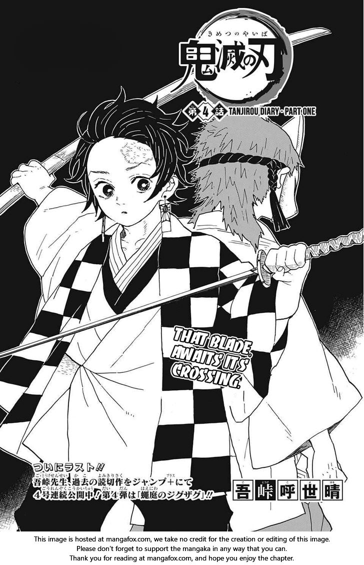 Kimetsu No Yaiba Demon Slayer, Chapter 4 t001 - Kimetsu No Yaiba Demon Slayer, Chapter 4